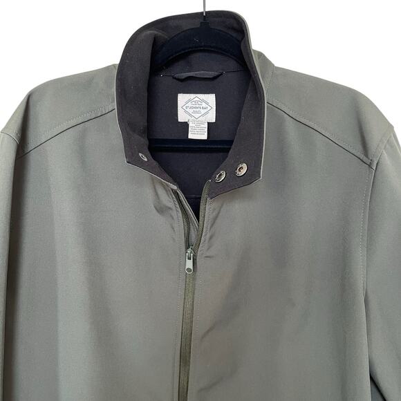 St. John's Bay Soft Shell Performance Jacket Men's Size Large Green Pockets - Picture 2 of 7